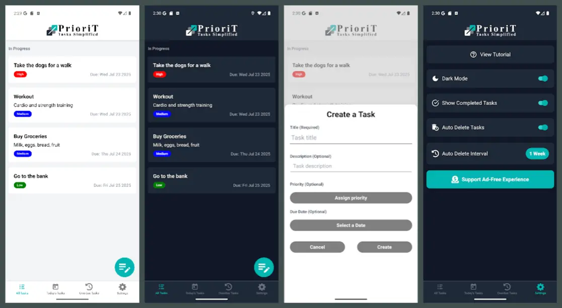 PrioriT: To-Do List & Planner Screenshot
